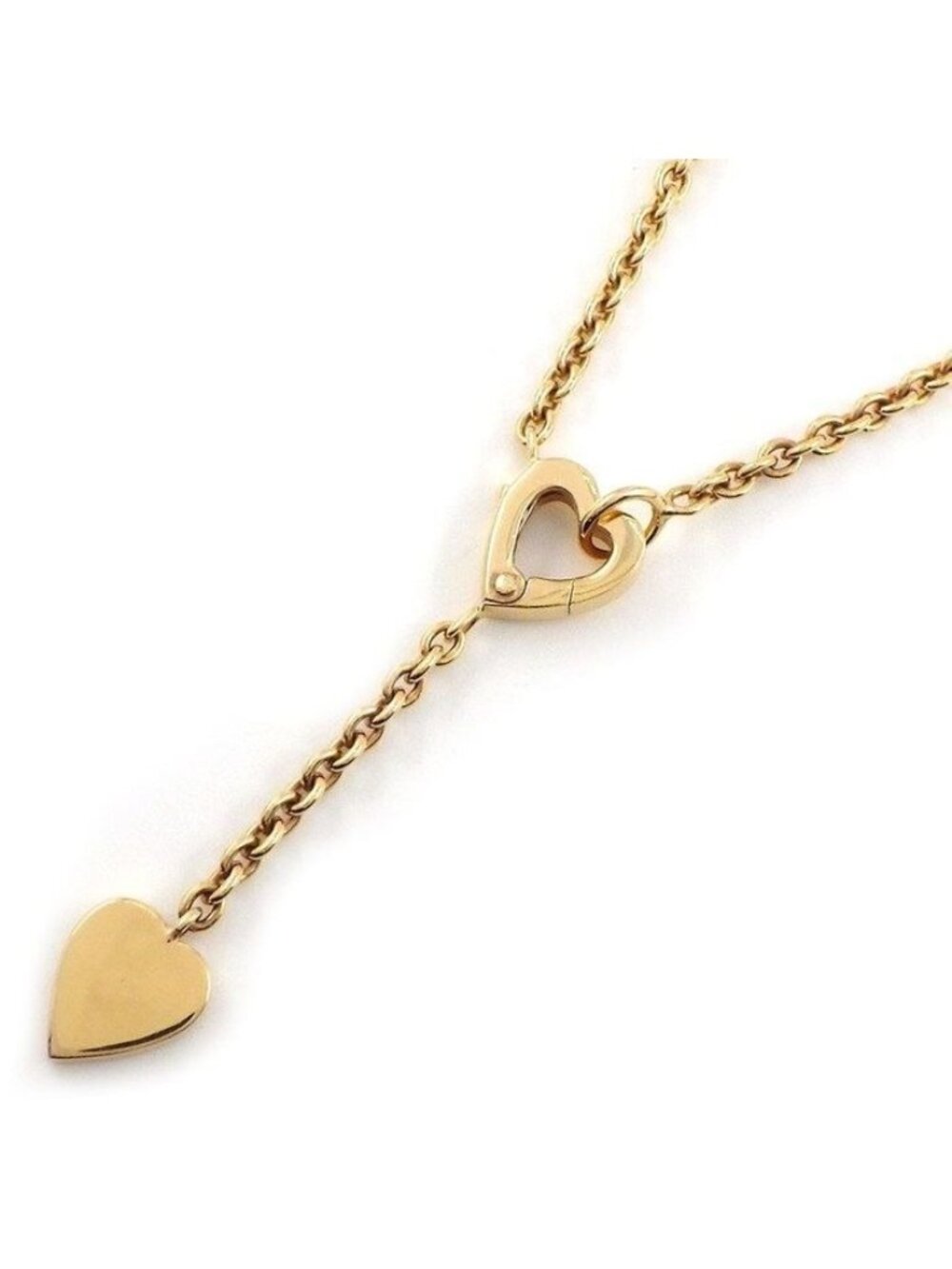 Cartier Necklace Monam le Swing Drop Heart 18K Pink Gold